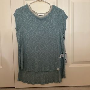 Teal Short Sleeve Top